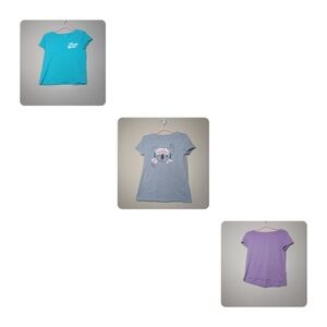 3 girl Bundle short-sleeved shirts. Size. Xl. A mix of old Navy and Cat and Jack